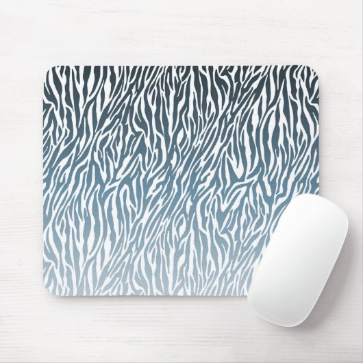 Tapis De Souris Ombre d'impression Wild Blue Zebra (Avec souris)