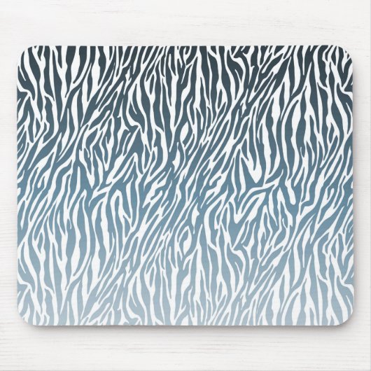 Tapis De Souris Ombre d'impression Wild Blue Zebra (Devant)