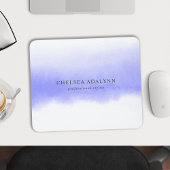 Tapis De Souris Ombre Purple Aquarelle Minimaliste