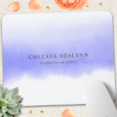 Tapis De Souris Ombre Purple Aquarelle Minimaliste