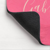 Tapis De Souris Ombre rose avec nom (Coin)