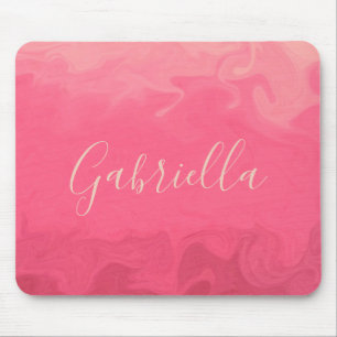 Tapis De Souris Ombre rose avec nom