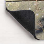 Tapis De Souris Ombres Feuille Sur Bois (Coin)