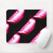 Tapis De Souris ombres rouges et noires abstraites (Avec souris)