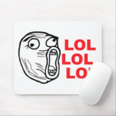 Tapis De Souris omfg d'omg de rofl d'humour de meme de visage de (Avec souris)