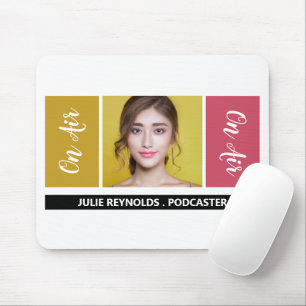 Tapis De Souris On Air - Podcaster Photo - Retro Podcast