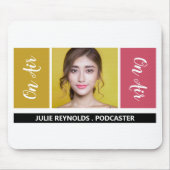 Tapis De Souris On Air - Podcaster Photo - Retro Podcast (Devant)