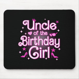 Tapis De Souris Oncle de la fille d'anniversaire poupée de fête de