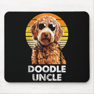 Tapis De Souris Oncle drôle de doodle rétro cool propriétaire de c