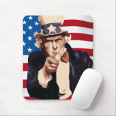 Tapis De Souris Oncle Sam (Avec souris)
