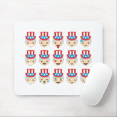 Tapis De Souris oncle sam emoji (Avec souris)
