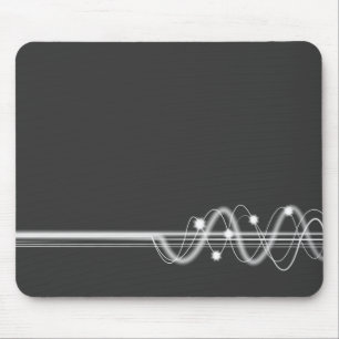 Tapis De Souris Onde sonore - gris-foncé
