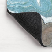 Tapis De Souris Ondes célestes et sable (Coin)