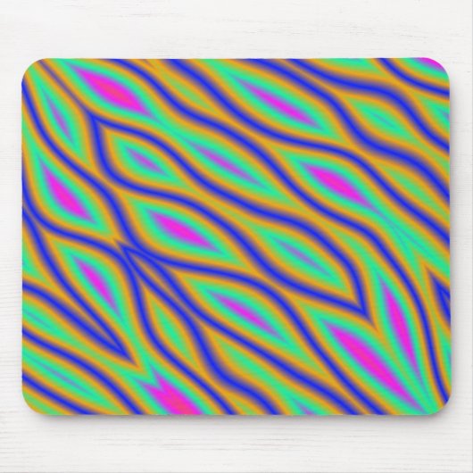Tapis De Souris Ondes colorées (Devant)