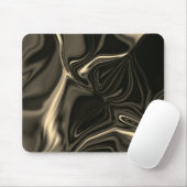 Tapis De Souris Ondulations en bronze sur arrière - plan beige bru (Avec souris)