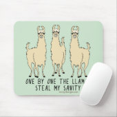 Tapis De Souris One by the Llamas (Avec souris)