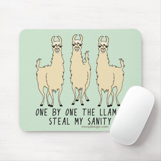 Tapis De Souris One by the Llamas (Avec souris)