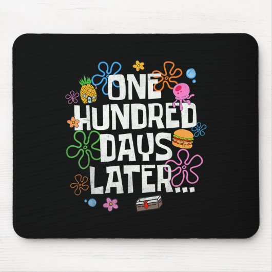 Tapis De Souris One Hundred Days Later 100 Days Of School Student  (Devant)