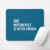Tapis De Souris One Motorcycle Is Never Enough Funny Motorcycle Bi (Avec souris)