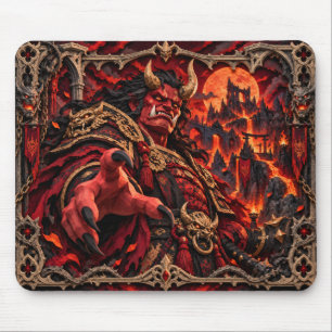 Tapis De Souris Oni, monstre de papier découpé