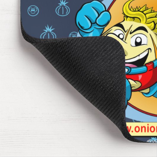 Tapis De Souris Onion et Pea blue mousepad. (Coin)