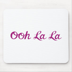Tapis De Souris Ooh La La Script Magenta