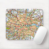 Tapis De Souris Ooof Londres Angleterre de carte (Avec souris)