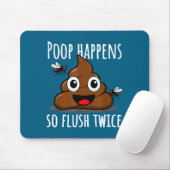 Tapis De Souris Op Happens So Fluwice Funny Toilet Humor  (Avec souris)