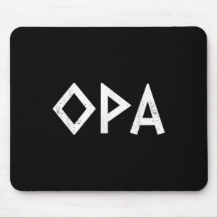 Tapis De Souris Opa Grecque Pride Grecque Ancien Drapeau Grec Funn