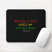 Tapis De Souris Opal Lee Junet1865 Black Independence Emanci (Avec souris)