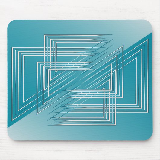 Tapis De Souris Opal Turquoise blanc (Devant)