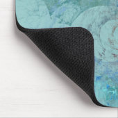 Tapis De Souris Opale Bleue Abstraite (Coin)