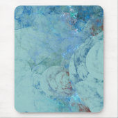 Tapis De Souris Opale Bleue Abstraite (Devant)