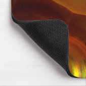 Tapis De Souris Opale de feu orange iridescente (Coin)