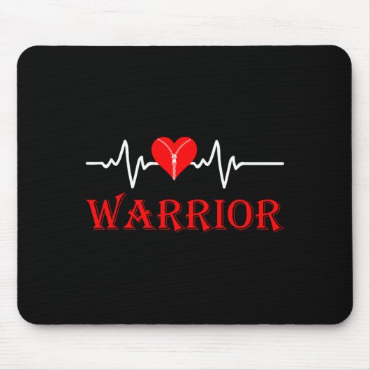 Tapis De Souris Open Heart Surgery Recovery Survivor Heart Warrior (Devant)