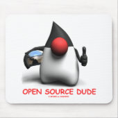 Tapis De Souris Open Source Dude (Software Developer Duke) (Devant)