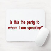 Tapis De Souris Opérateur de téléphone drôle Mousepad (Avec souris)