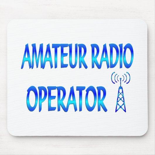 Tapis De Souris Opérateur radio amateur (Devant)