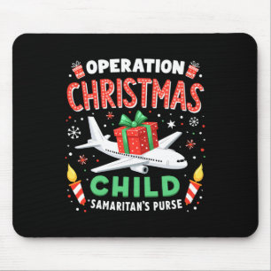 Tapis De Souris Opération Enfant de Noël Famille Drôle Corresponda