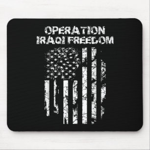 Tapis De Souris Opération Iraq Freedom Combat Veteran