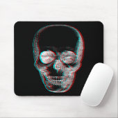 Tapis De Souris Optical Illusion Halloween Skeleton Skull (Avec souris)
