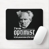 Tapis De Souris Optimiste Arthur Schopenhauer Pessimisme Pessimist (Avec souris)