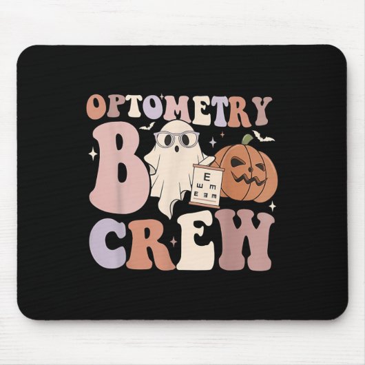 Tapis De Souris Optometry Crew Optometry Boo Crew Halloween Optici (Devant)