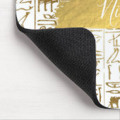 Tapis De Souris Or & blanc Egypte Glam Moderne Chic (Coin)