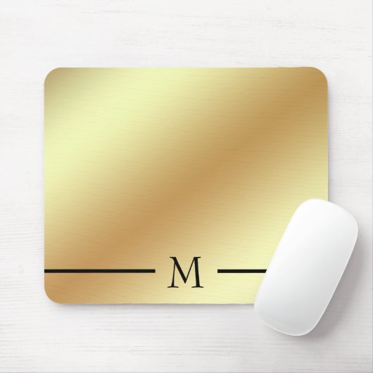 Tapis De Souris Or brillant simple (Avec souris)