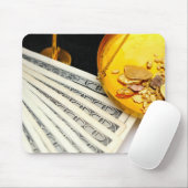 Tapis De Souris Or et argent liquide (Avec souris)