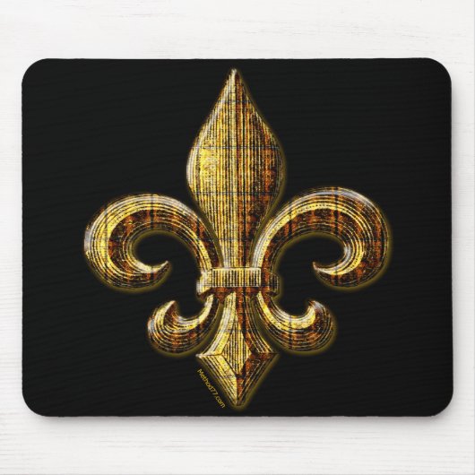 Tapis De Souris Or Fleur Mousepad (Devant)