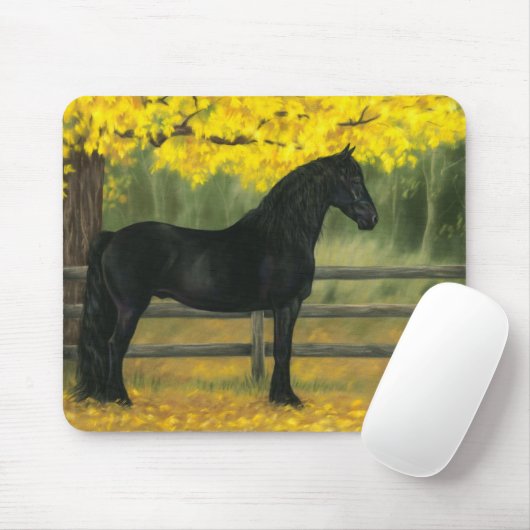 Tapis De Souris Or noir - mousepad (Avec souris)