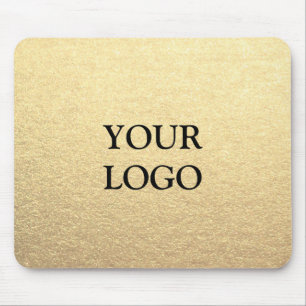 Tapis De Souris Or personnalisé simple et élégant avec votre logo