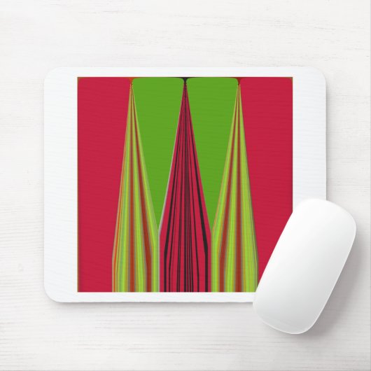 TAPIS DE SOURIS OR ROUGE VERT (Avec souris)